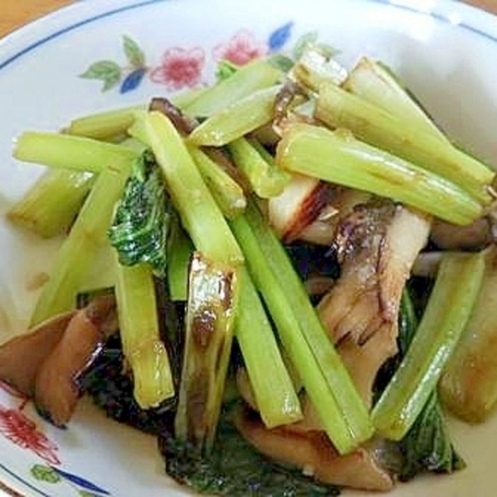 ターサイと舞茸の炒め物